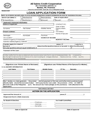 doj-coop portal login|LOAN APPLICATION FORM No..
